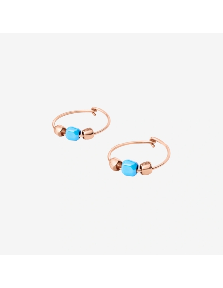 orecchini cerchio mini granelli