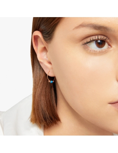 orecchini cerchio mini granelli