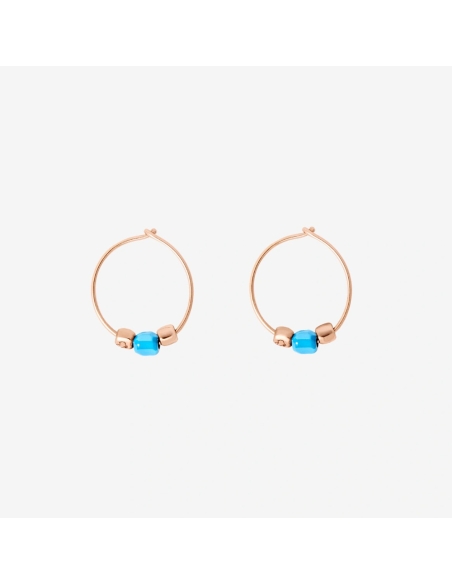 orecchini cerchio mini granelli