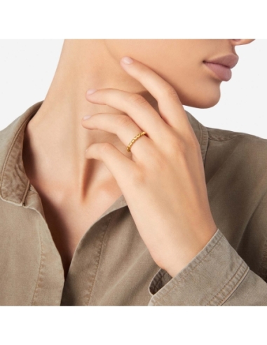 Anello Granelli in oro giallo