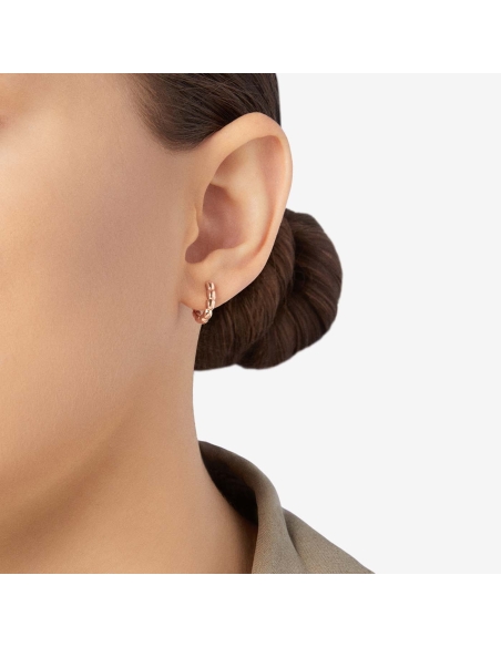 Orecchino Granelli oro rosa - mezzo paio