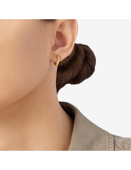 Orecchino Granelli oro - mezzo paio