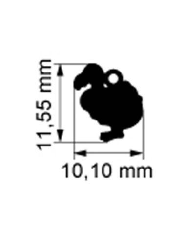 Ciondolo dodo in oro rosa