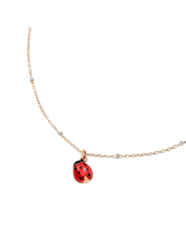 Collana con ciondolo coccinella...