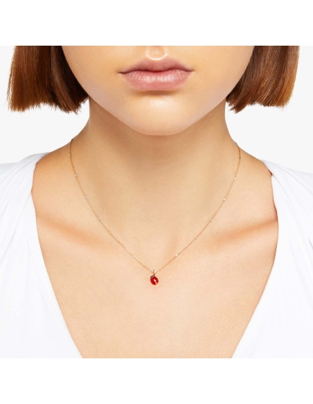 Collana con ciondolo coccinella modello mini