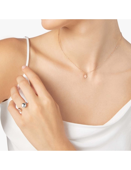 Collana con ciondolo quadrifoglio modello mini