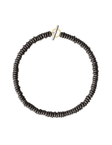 Bracciale Rondelle titanio con catena e anello brisè
