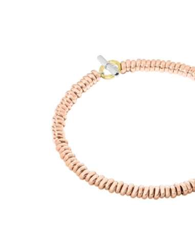 Bracciale Rondelle oro rosa con... Bracciale Rondelle oro rosa con...
