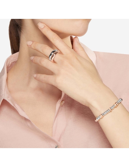 Bracciale Rondelle classiche bold catena e anello brisè