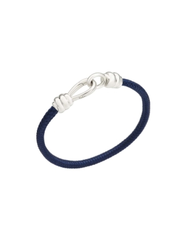 Bracciale Nodo con cordino blu navy