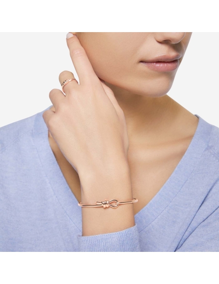 Bracciale bangle Nodo oro rosa