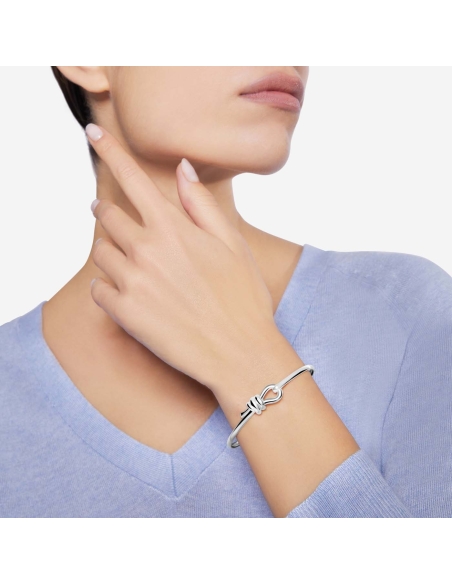 Bracciale bangle Nodo argento
