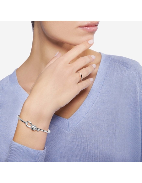 Bracciale bangle Nodo argento