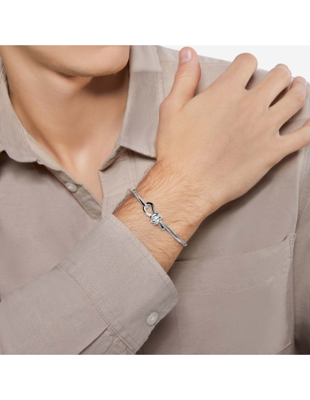 Bracciale bangle Nodo argento