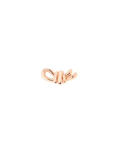 Orecchino stud Nodo in oro rosa - mezzo paio sinistro