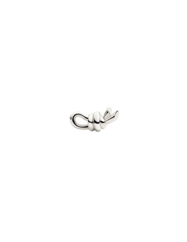 Orecchino stud Nodo in argento - mezzo paio sinistro