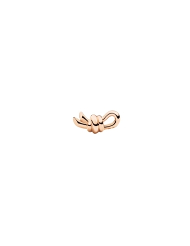 Orecchino stud Nodo in oro rosa - mezzo paio destro
