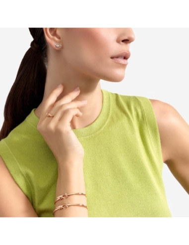 Orecchino stud Nodo in argento -...