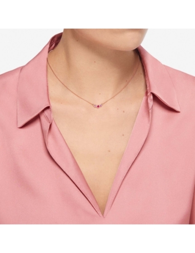 Collana Bollicine in oro rosa con...