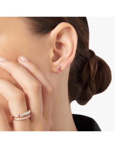 Orecchino stud Bollicine con pietre...