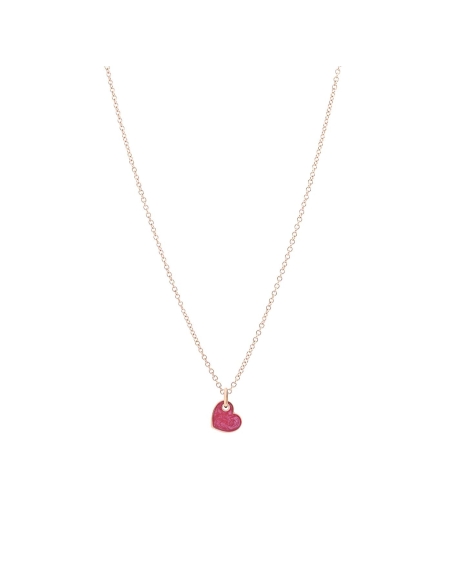 Ciondolo Cuore effetto madre perla modello piccolo