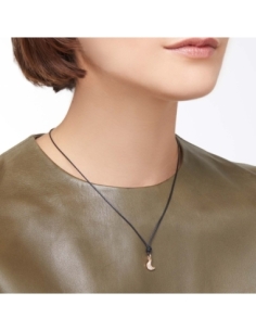 Ciondolo luna in oro rosa e... 2