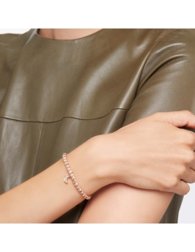 Ciondolo luna in oro rosa e diamanti...