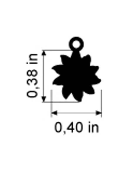 Ciondolo sole in oro rosa