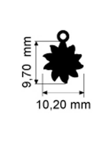 Ciondolo sole in oro rosa