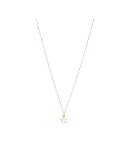 Ciondolo Stellina in oro rosa e smalto madreperla