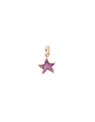 Charm Stellina con smalto viola