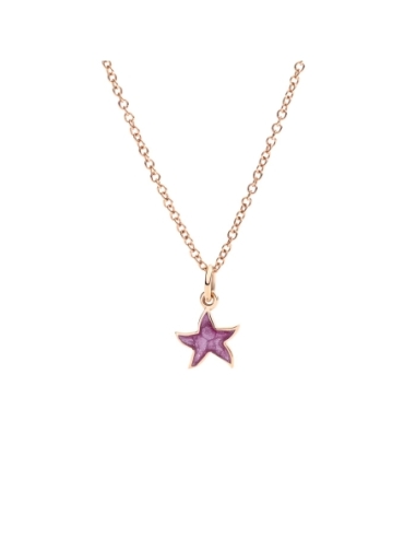 Charm Stellina con smalto viola