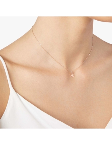 Collana in oro rosa e bianco con...