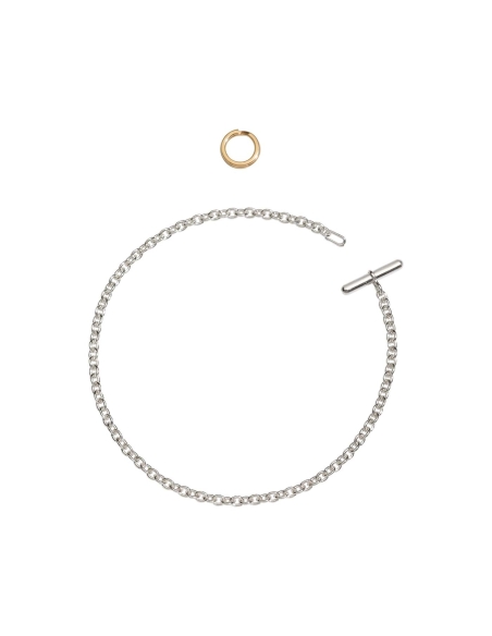 Bracciale Essentials in argento con anello brisè