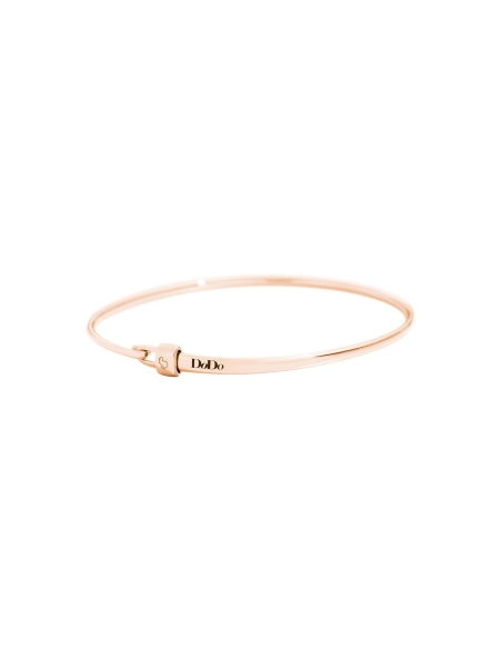 Bracciale bangle Essentials con stopper in oro rosa