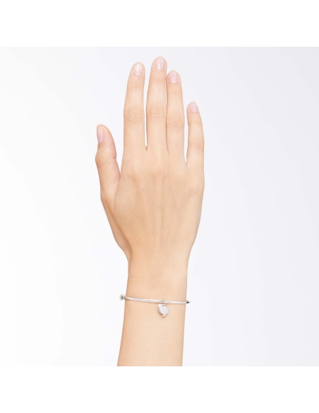 Bracciale bangle Essentials con stopper in argento