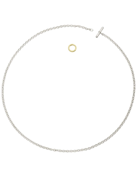 Collana Essentials in argento con anello brisè