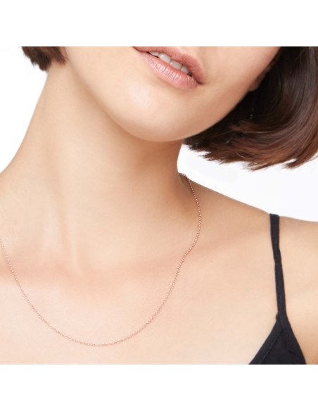 Collana Essentials in oro rosa