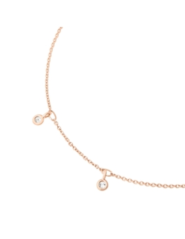 Collana Essentials in oro rosa con...