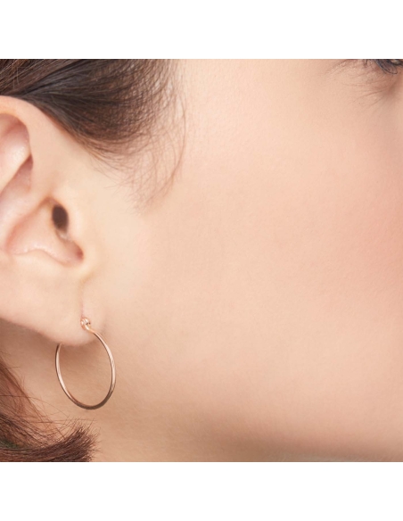 Orecchino cerchio Essentials modello piccolo - mezzo paio