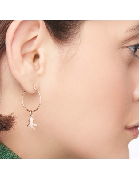 Orecchino cerchio Essentials modello piccolo - mezzo paio