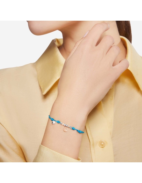 Bracciale con ciondolo luna modello mini con mini Granelli