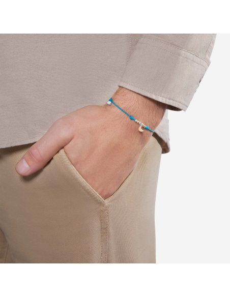 Bracciale con ciondolo luna modello mini con mini Granelli