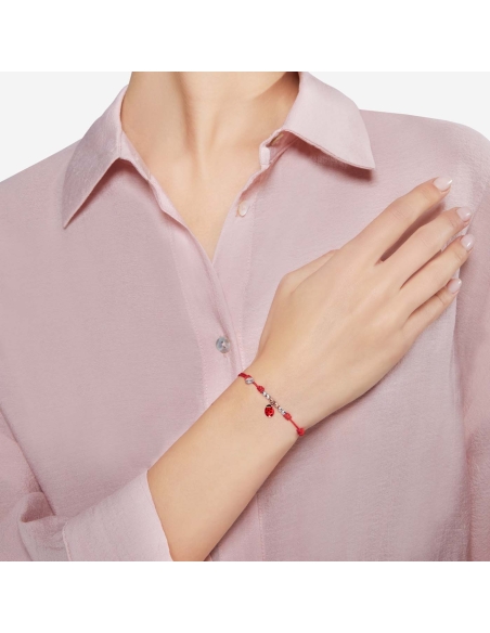 Bracciale con ciondolo coccinella modello mini con mini Granelli