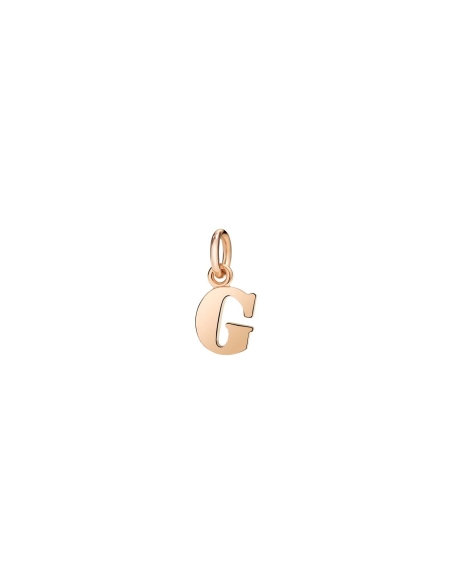 Ciondolo lettera "G" in oro rosa