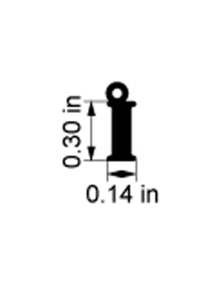 Ciondolo lettera "I" in oro rosa