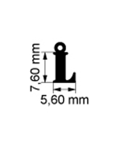 Ciondolo lettera "L" in oro rosa