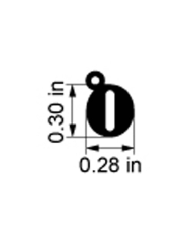 Ciondolo lettera "O" in oro rosa