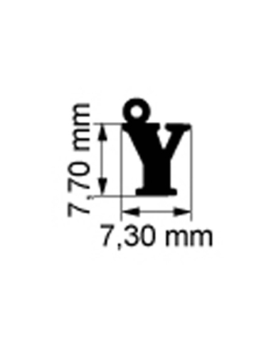 Ciondolo lettera "Y" in oro rosa