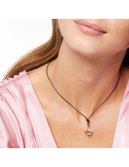 Ciondolo corona in oro rosa